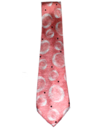 Giorgio Armani Men&#39;s Silk Neck Tie Italy Pink Polka Dots &amp; Swirls - $34.19 CAD