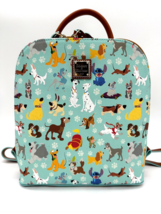 Disney Dooney &amp; and Bourke Dogs Backpack Purse Stitch Pluto Bolt Blue NWT 2024 B - £250.63 GBP