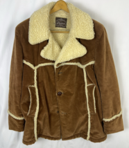 Vintage Vagabond Mens Size Chest 50 Brown Jacket Sherpa Lined Marlboro M... - $881.61 MXN
