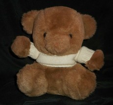 10&quot; Vintage Eden Baby Brown Teddy Bear W/ Sweater Stuffed Animal Plush Toy Lovey - £44.74 GBP