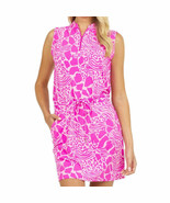 NWT Ladies IBKUL BIANCA HOT PINK Sleeveless Drawstring Golf Dress - S M ... - $1,144.28 MXN