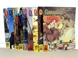 Lot of 9 Vintage Dragon Magazines Dungeons &amp; Dragons Volumes 130-136, 139, 140 - £31.78 GBP