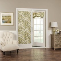 NEW Waverly Platinum Spring Bling 1 French Door Curtain Panel 26X68 Flor... - $28.71