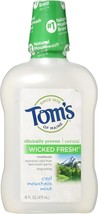 Tom&#39;s of Maine Wicked Fresh! Mouthwash Cool Mountain Mint 16 oz (Pack of 5) - £53.54 GBP