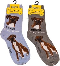 FOOZYS CANINE BOXER DOG SOCKS DRESS CASUAL UNISEX SOX PUPPY PET 2 PAIR NEW - $9.45