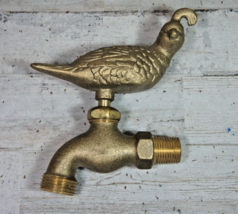 Brass Finish Quail Handle Hose Faucet Spigot - £14.91 GBP
