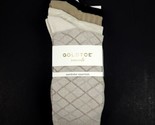 Gold Toe Women&#39;s 4-Pairs Wardrobe Essentials Casuals Crew Socks Beige  - $19.79