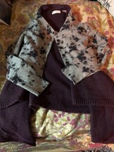 Anthropologie Sleeping On Snow Sweet Burgundy Wool Blend Cardigan Size Xs - £19.50 GBP