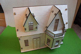 Wooden 3D Doll House Craft Kit Self-assembly Little Cottage - £55.95 GBP