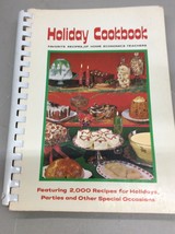 Vintage Cookbook Spiral Bound 1970 Holiday Festive Party Favorite 2000 Recipes - £23.44 GBP
