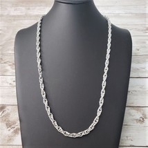 Vintage Necklace 26.5&quot; Long Silver Tone Chain - $13.99