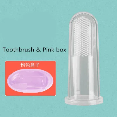 1 Set Oral Cavity Toothbrush and Box Silicone Baby Brush Teeth Cleaning ... - $13.12