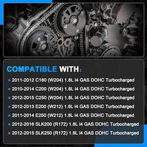 AUCERAMIC Timing Chain Kit with Camshaft Adjuster Compatible with Merced... - $343.16