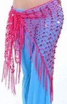 SHINY SPARKLEY TRIBAL GYPSY BOHEMIAN DELUXE MERMAID HIP SCARF ATS REN PI... - $67.75 CAD