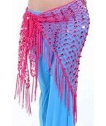 SHINY SPARKLEY TRIBAL GYPSY BOHEMIAN DELUXE MERMAID HIP SCARF ATS REN PI... - $49.49