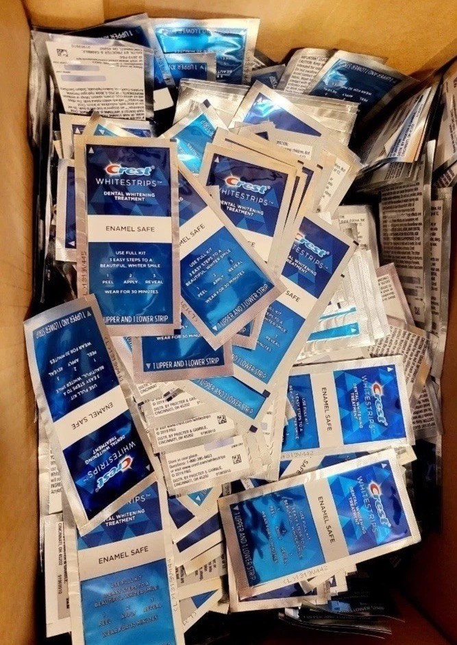 Bulk 100x Crest Whitestrips Enamel Safe Teeth Whitening (50x Applications) - $39.59