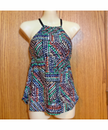 VTG ladies A.N.A. Medium Halter style Tankini Sz. 6 - $637.05 MXN