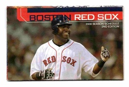 2008 Boston Red Sox Pocket Schedule David Ortiz 2nd edition Budweiser - £0.98 GBP
