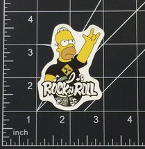 Homer SImpson - Vinyl Sticker Rock n Roll Band Durable Waterproof Sunproof - $3.15