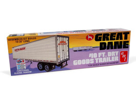 AMT Great Dane 40ft. Dry Goods Semi Trailer 1:25 Scale Model Kit New in Box - $51.88