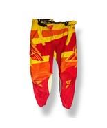 Fly Racing Kinetic Blocks Mesh Pants Men’s Size 34 Red Yellow Hi-Viz &amp; G... - $49.50