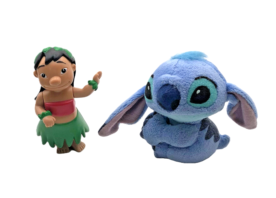 Disney Lilo 3.5" Doll Figure and 3.5" Plush Stitch Set - $13.25