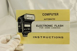 Computer Automatic Electronic Flash for 35mm Cameras Instructions Vintag... - $121.83 MXN