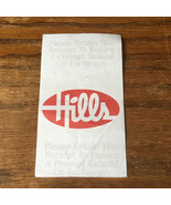 Vintage defunct Hills department store purchase slip receipt movie photo... - €17,15 EUR