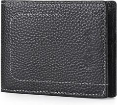 Wallet for Men Front Pocket Wallet RFID Blocking Slim Wallets Top Grain Leather - £14.75 GBP