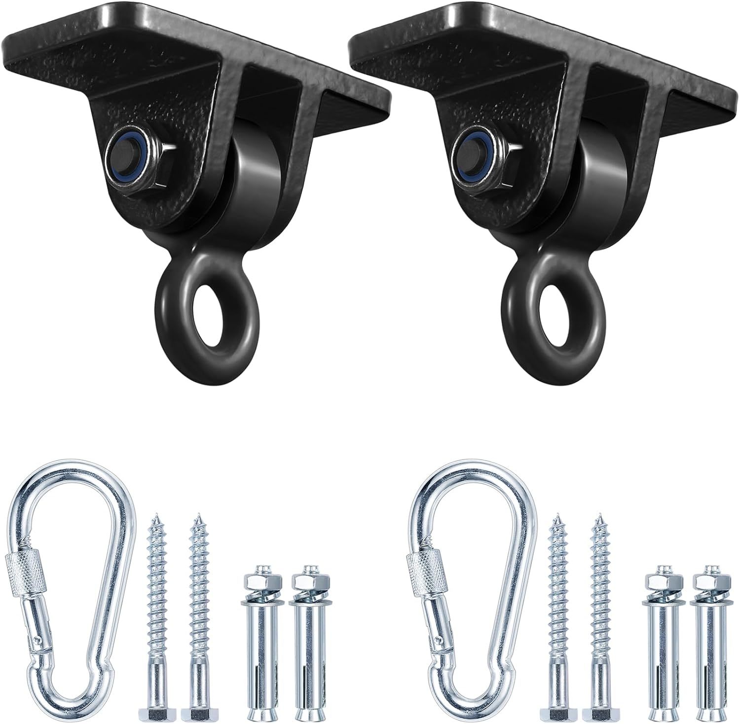 Swing Set Brackets, Mdairc Heavy Duty Swing Hangers With Snap Hooks For ... - $33.98