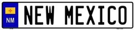 New Mexico Novelty Metal European License Plate - $21.95