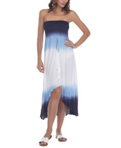 Swim Cover Up Strapless Dress Navy Ombre Size Medium RAVIYA $28 - NWT - $8.99
