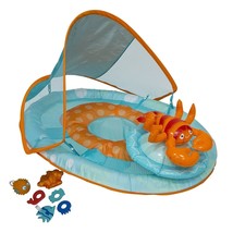 SwimWays Baby Spring Float Activity Center with Canopy, Lobster, Includes 6 Toys - £101.68 GBP