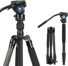 Sirui 2-In-1 Carbon Fiber Camera Tripod Monopod 62 Point 6′′ With Va-5 360 Fluid - £248.75 GBP