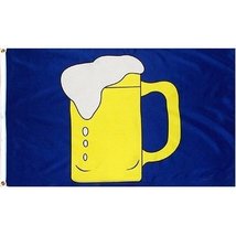 3x5 Advertising Beer Cerveza Mug Glass Bar Flag 3&#39;x5&#39; Banner Brass Grommets Incl - £7.12 GBP