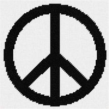 Pepita Needlepoint Canvas: Peace Sign, 7&quot; x 7&quot; - £39.96 GBP+