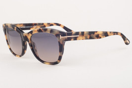 Tom Ford LAUREN 614 55B Shiny Tortoise / Gray Gradient Sunglasses TF614-... - $189.05