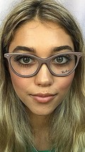 New Ray-Ban RB 6053 5715 52mm Beige/Blue Cat Eye Women&#39;s Eyeglasses Frame - $2,428.46 MXN