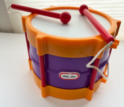 Little Tikes Tap A Tune Drum Orange Purple Red Ages 12 Months &amp; Up - £33.80 GBP