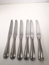 Wallace Stainless Steel CONTINENTAL BEAD Lot of 6 Dinner Knives 9 3/4&quot; - £11.75 GBP