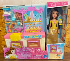 Disney Hasbro Princess Belle&#39;s Royal Kitchen Large Playset with Doll NRF... - £37.72 GBP