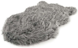 Paw PupRug Faux Fur Orthopedic Dog Bed - Premium Memory Foam, Modern Grey Design - £96.95 GBP+