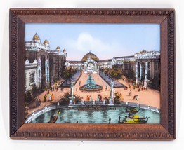 Gorgeous Panama-Pacific Universal Exposition 1915 Colorized Plate Etching Framed - £188.41 GBP