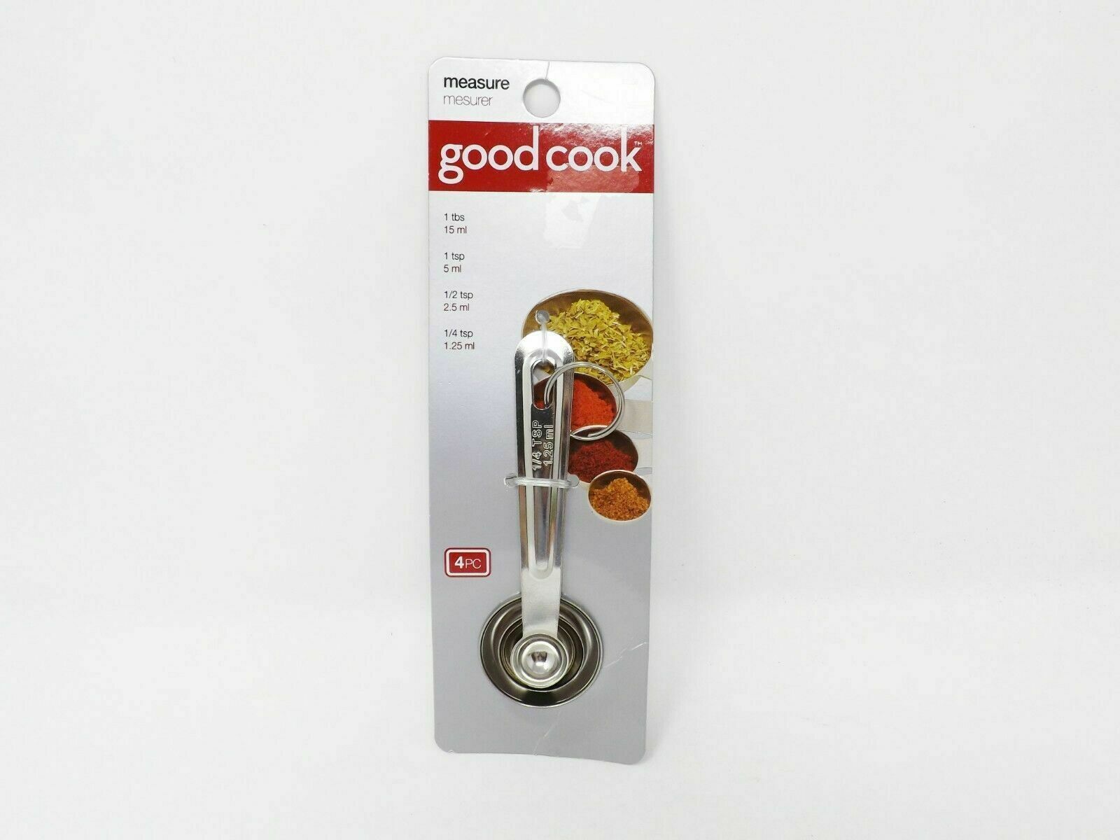 Measuring Spoons Ss 4pc by Good Cook - $2.99