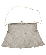 Vintage Tedesco Rete Argento Catena Maglia Inciso Frizione/Borsetta Flap... - $7,436.37 MXN