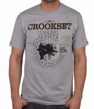 Crooks &amp; Castles Men&#39;s Knit Heather Grey Crookset Pocket T-Shirt NWT - £20.61 GBP+