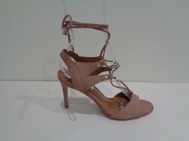 Steve Madden Size 6.5 M SELMAH Taupe Leather Heeled Sandals New Womens Shoes - £78.33 GBP