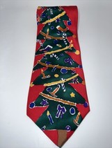 Vintage Save The Children Neck Tie Christmas Tree Design - £12.78 GBP