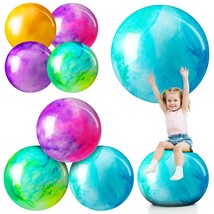 8 Pcs Marbleized Bouncy Balls For Kids Large Size Pvc Sensory Bouncing B... - £35.16 GBP