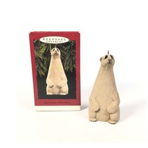 Hallmark Keepsake Ornament Lou Rankin Polar Bear Sculpture Animal 1992 - £11.93 GBP